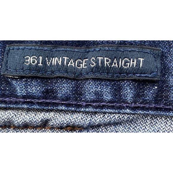 Lucky Brand VTG 361 Straight Mid Rise Blue Jeans Men's Size 36 x 32 - Picture 11 of 13